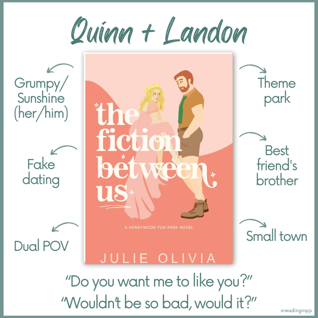 Julie Olivia The Fiction Between Us - Romance Book Tropes