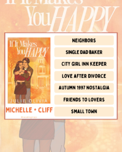 If It Makes You Happy by Julie Olivia_Romance book review by Reading in PJs